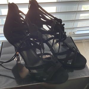 WHBM gladiator strap heel size 10